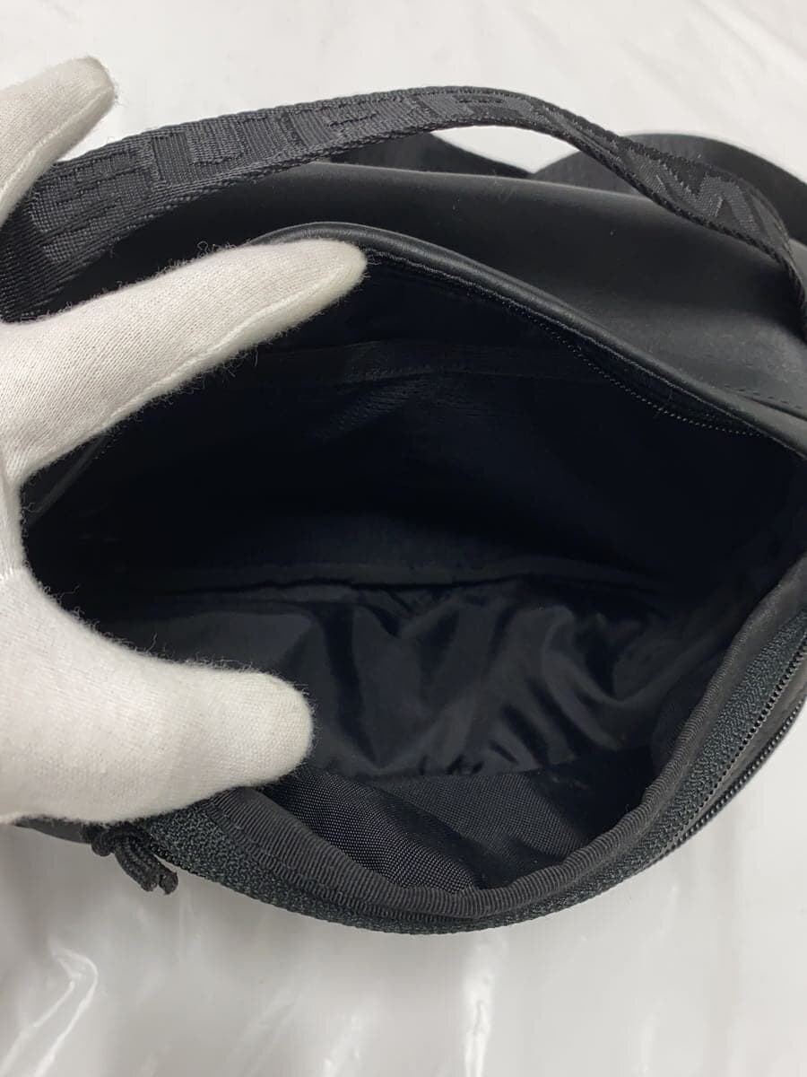 Supreme Waist Bag 23AW Leather Waist Bag Leather Black Solid Color 6