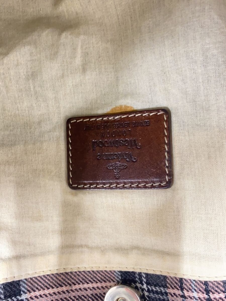 Vivienne Westwood Tote Bag Cotton PNK Check 7