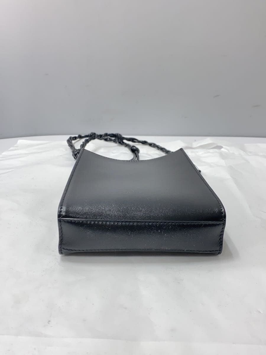 JIL SANDER Shoulder Bag Leather BLK Solid 4