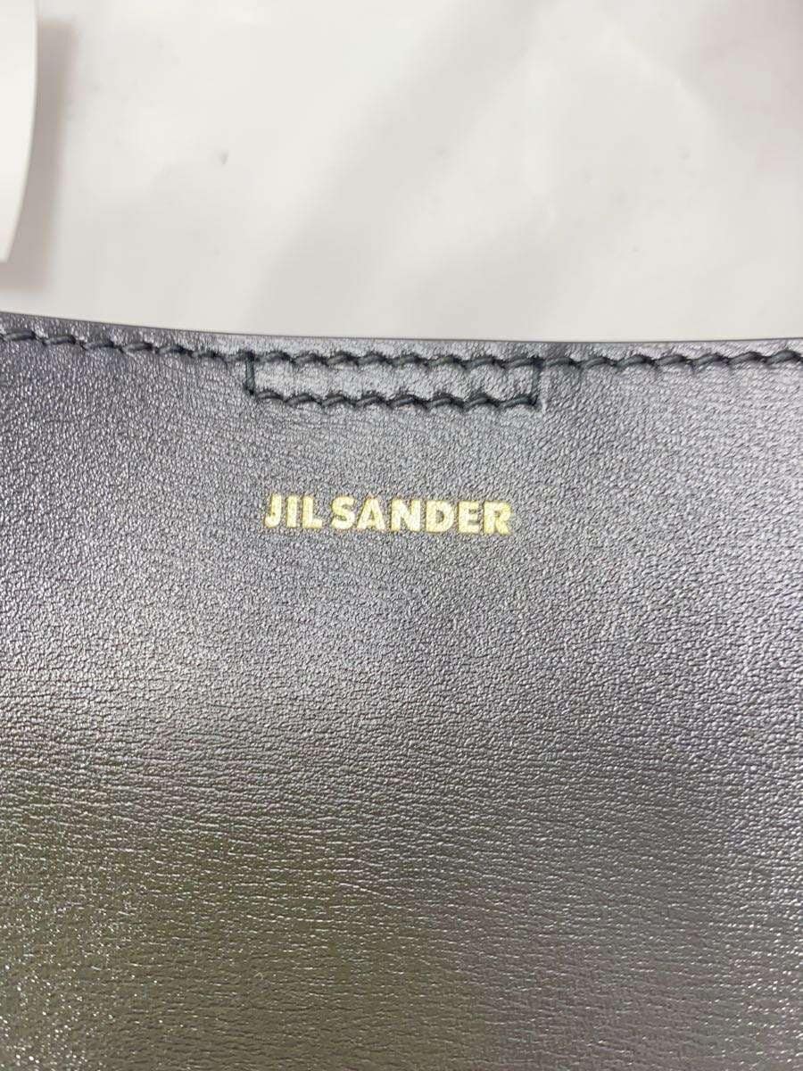 JIL SANDER Shoulder Bag Leather BLK Solid 5