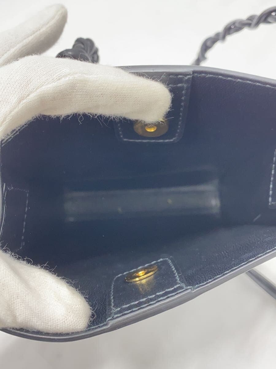 JIL SANDER Shoulder Bag Leather BLK Solid 6