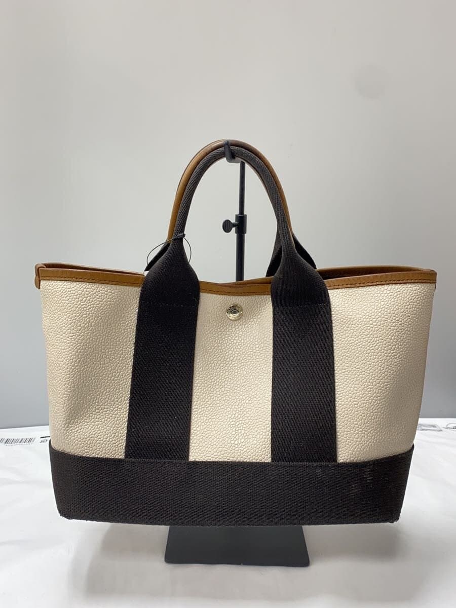 Breath TOPKAPI Scotch Grain Mini Tote Bag Leather BEG Solid 3