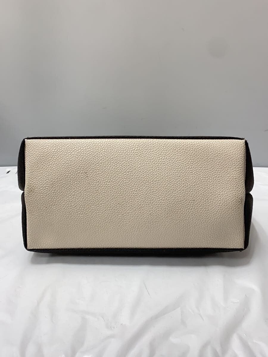 Breath TOPKAPI Scotch Grain Mini Tote Bag Leather BEG Solid 4