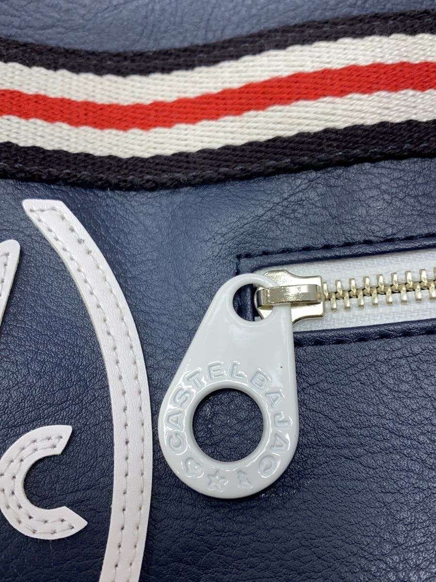 CASTELBAJAC shoulder bag leather NVY navy plain 059114 5