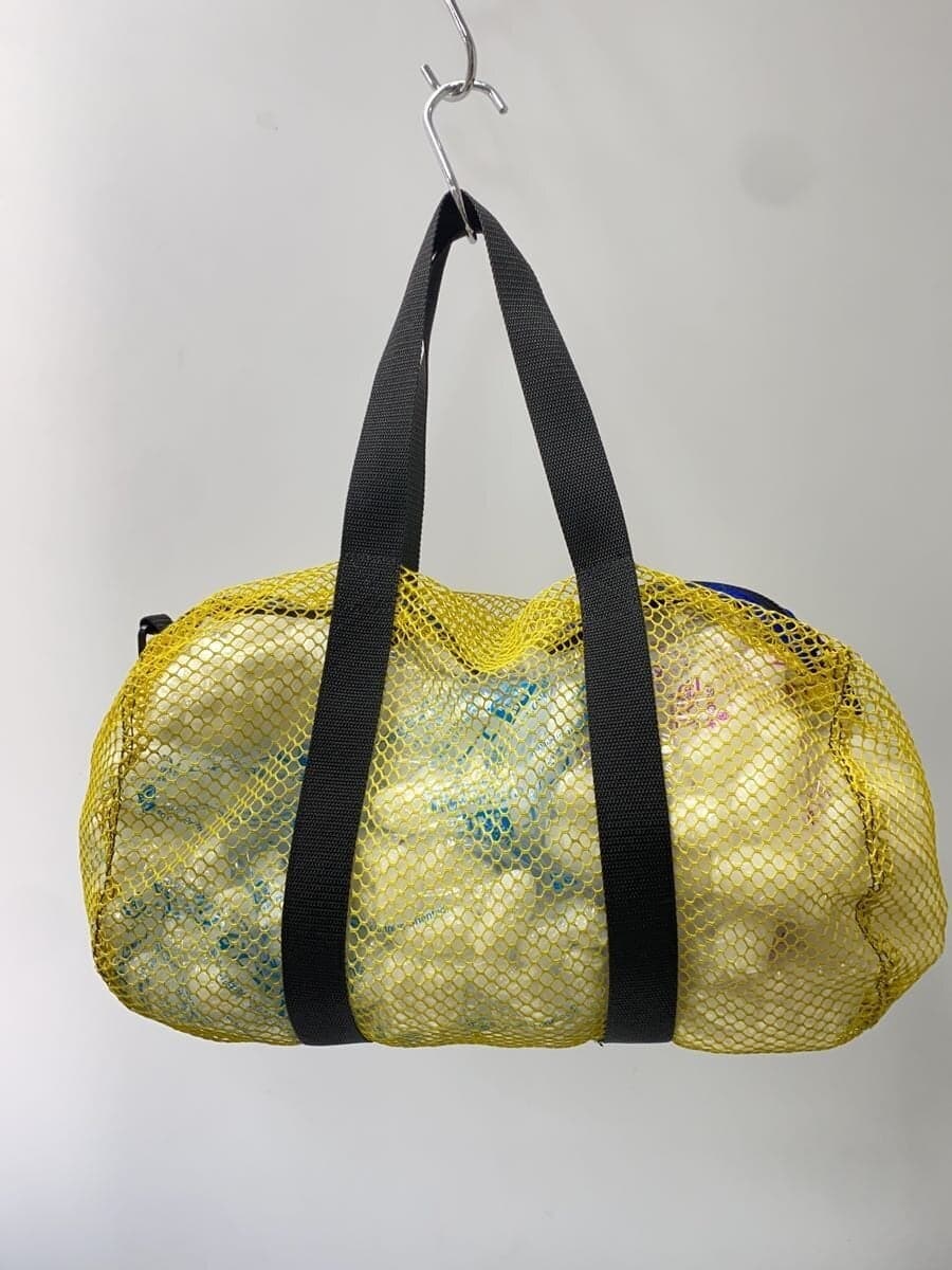 L.L.Bean 80s-90s Mesh Tote Bag Polyester Yellow Plain 3