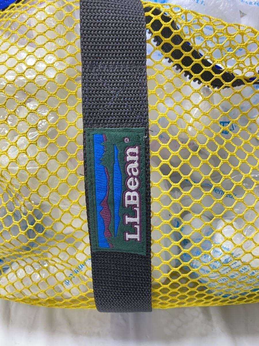 L.L.Bean 80s-90s Mesh Tote Bag Polyester Yellow Plain 5