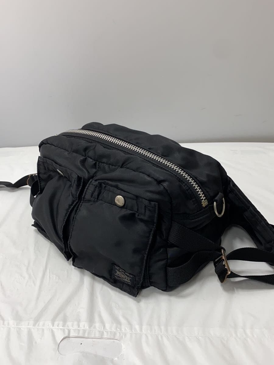 PORTER Waist Bag Nylon Black Plain 2