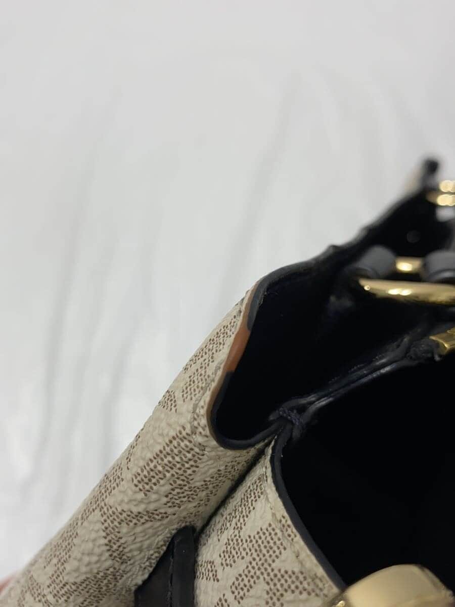 MICHAEL KORS Belted Satchel Small Handbag Leather Beige 35F4G6RS1B 7