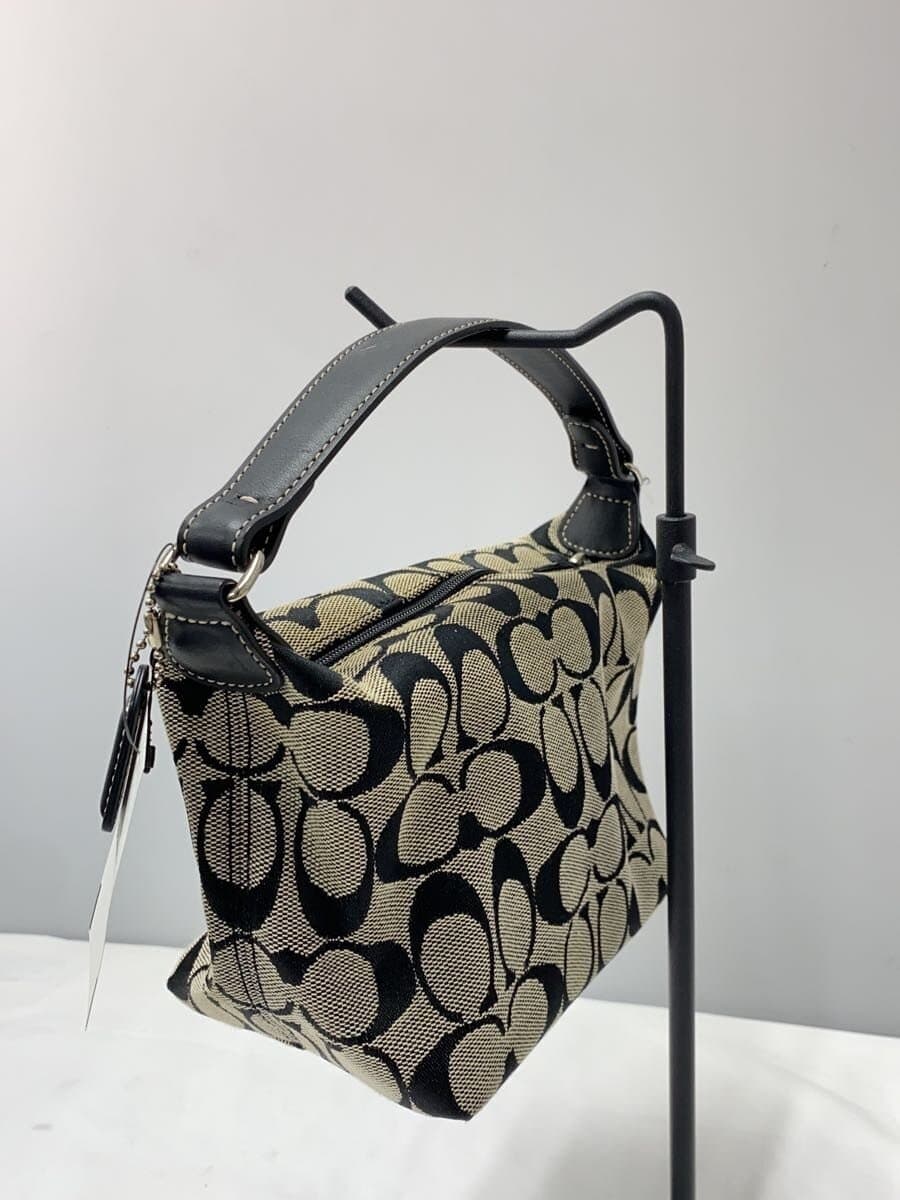 COACH handbag canvas beige all-over pattern 2