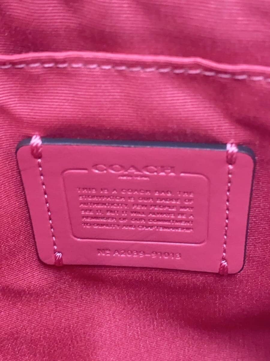 COACH Shoulder Bag PVC BRW All Over Pattern A2039-91013 5