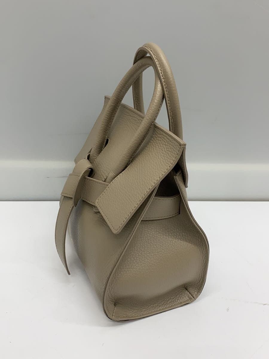 VIOL Ad’OROTRERO W Face Belt Tote Bag Leather BEG Solid 2