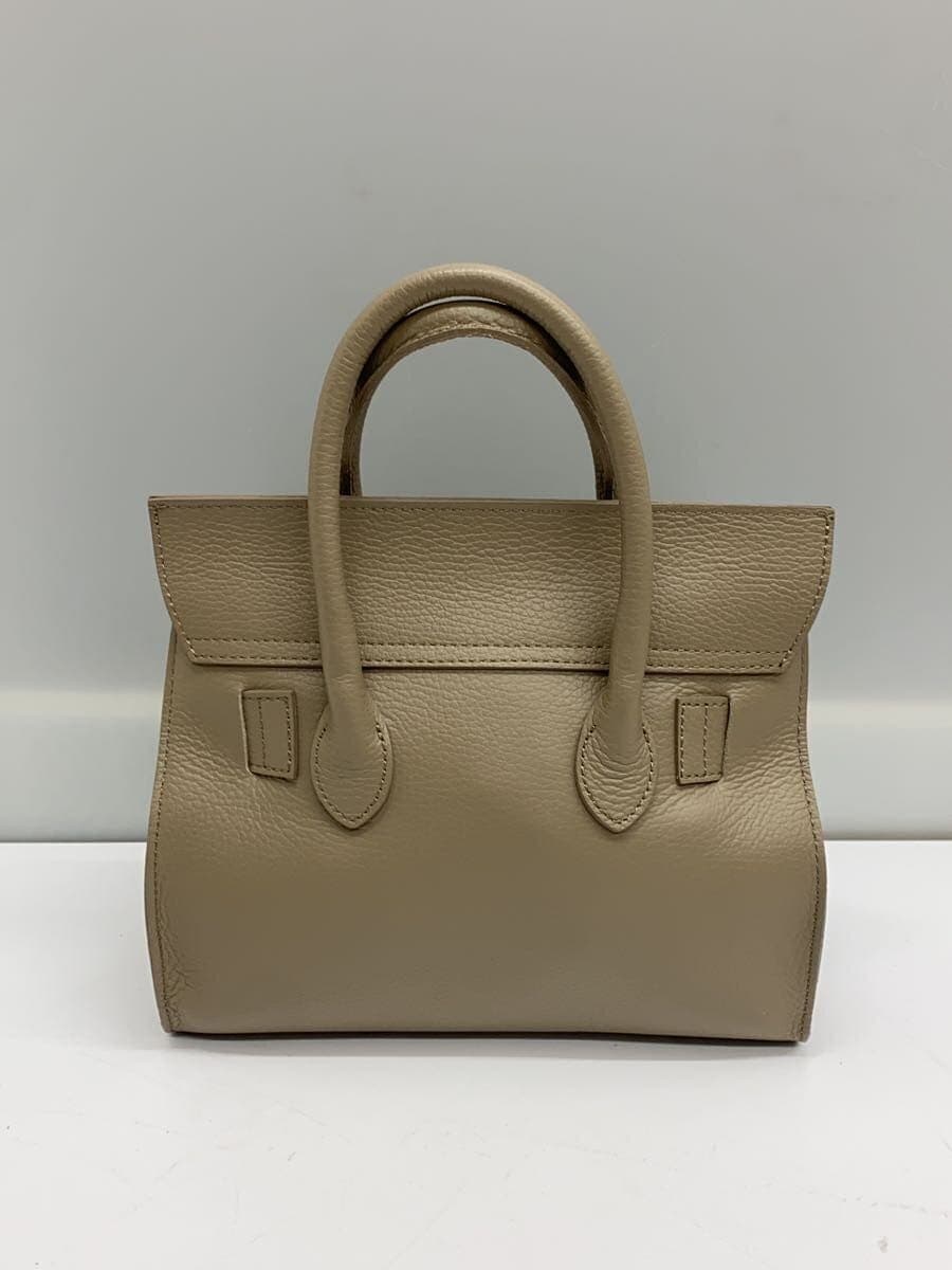 VIOL Ad’OROTRERO W Face Belt Tote Bag Leather BEG Solid 3