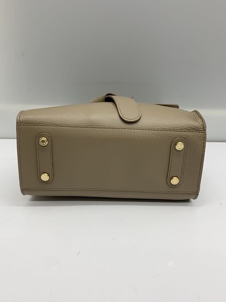 VIOL Ad’OROTRERO W Face Belt Tote Bag Leather BEG Solid 4