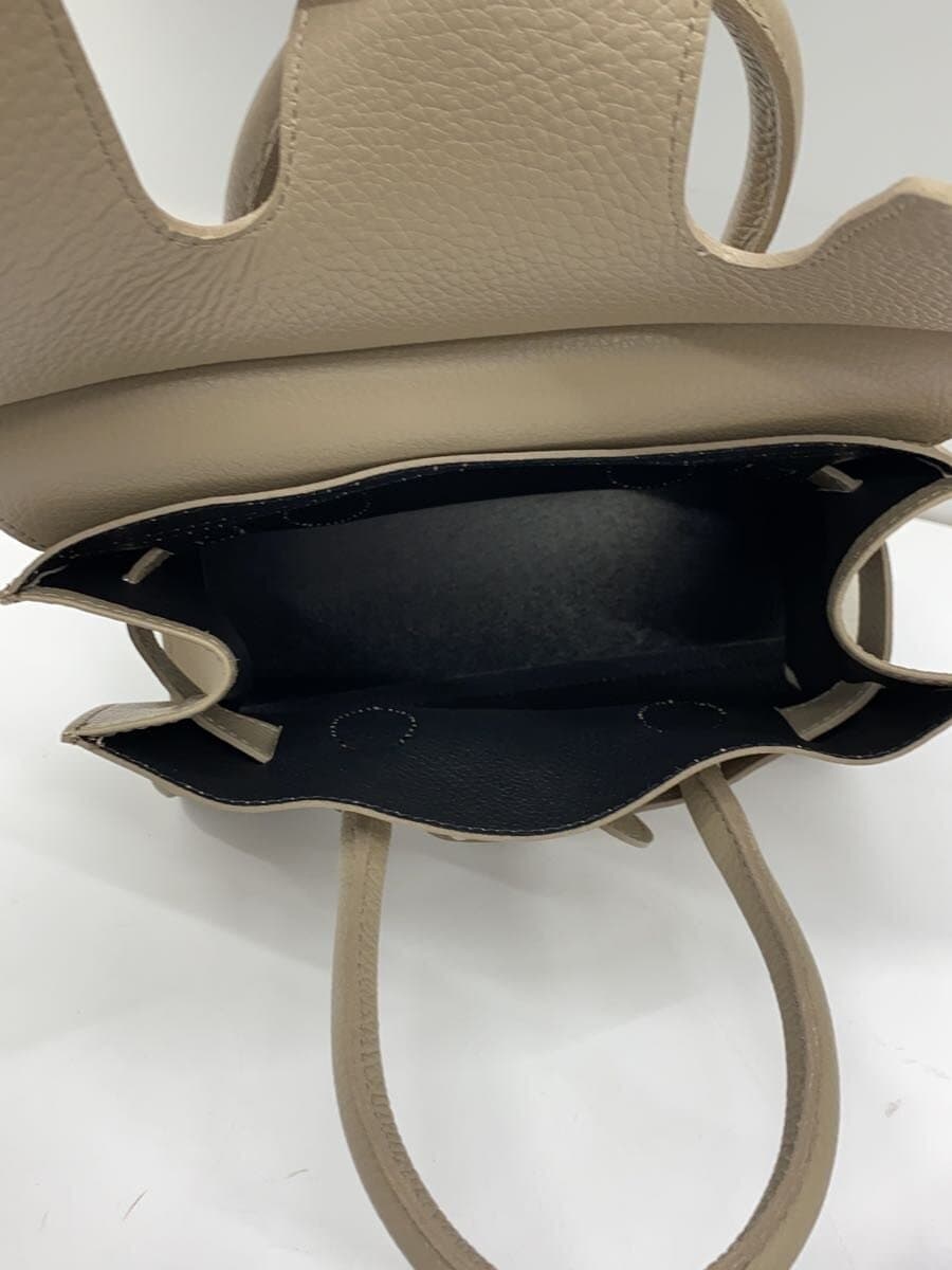 VIOL Ad’OROTRERO W Face Belt Tote Bag Leather BEG Solid 6