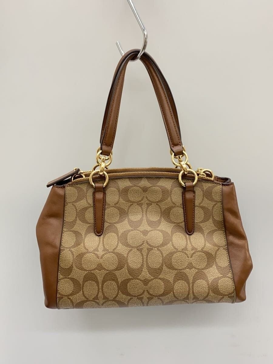 COACH Shoulder Bag PVC BRW All Over Pattern f58290 3