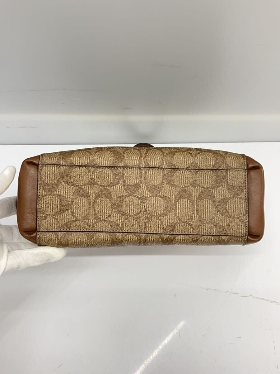 COACH Shoulder Bag PVC BRW All Over Pattern f58290 4