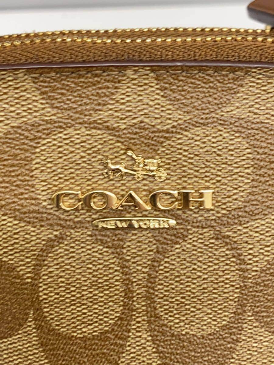 COACH Shoulder Bag PVC BRW All Over Pattern f58290 5
