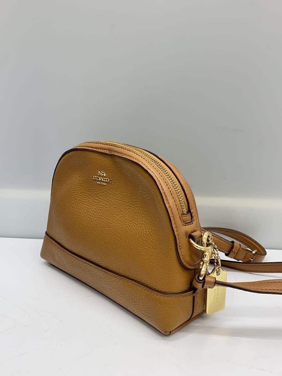 COACH Shoulder Bag Leather BRW Solid f76673 2