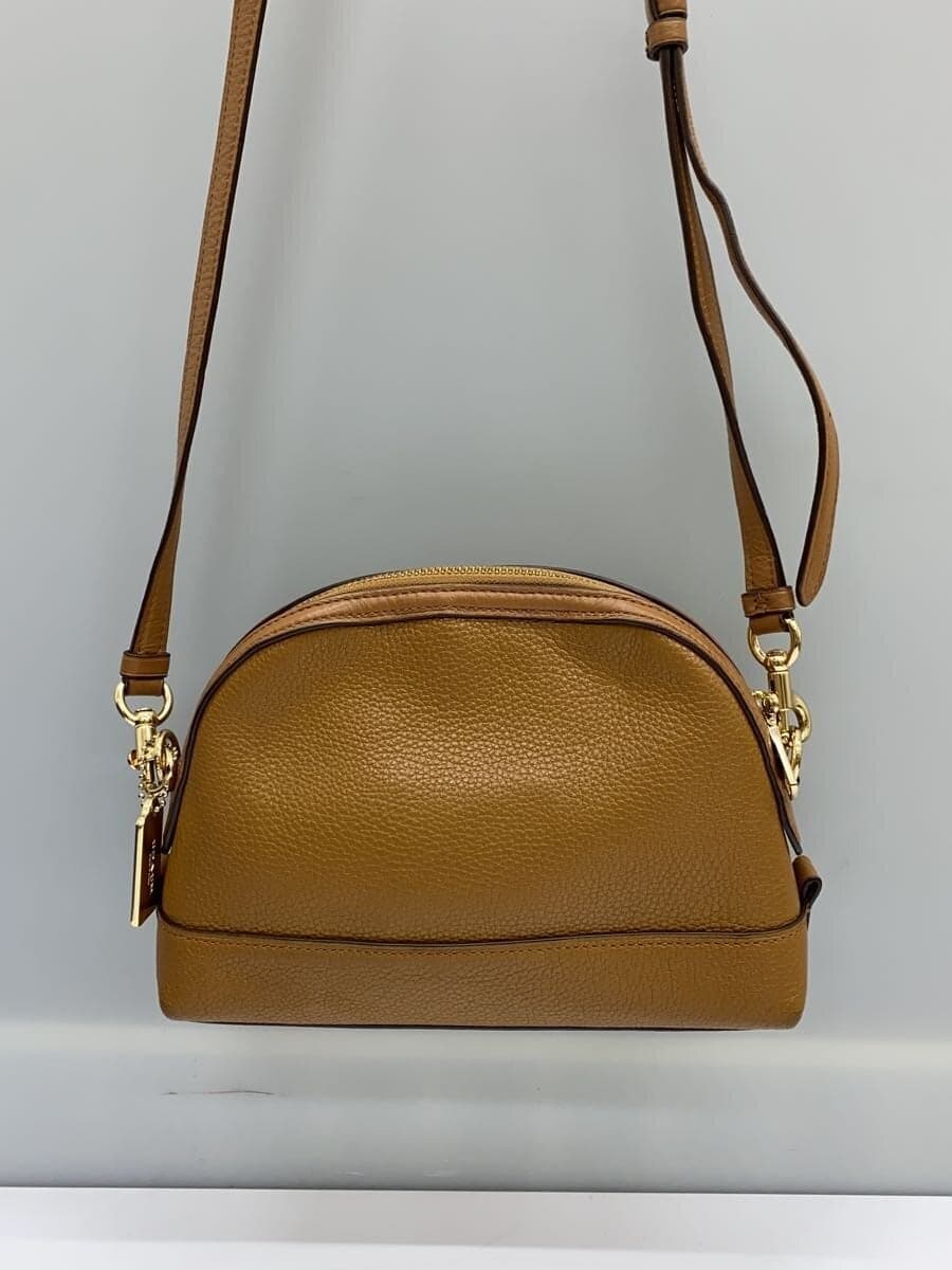 COACH Shoulder Bag Leather BRW Solid f76673 3