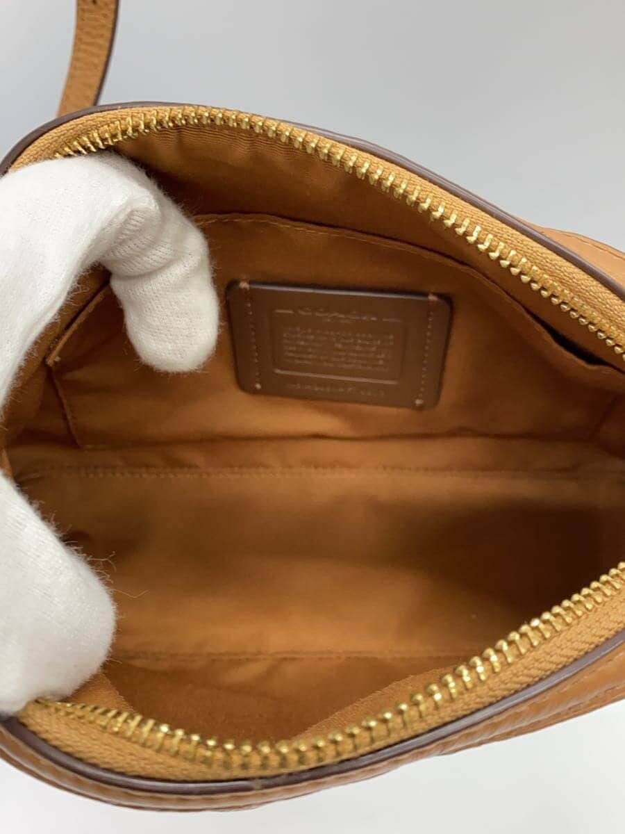 COACH Shoulder Bag Leather BRW Solid f76673 6