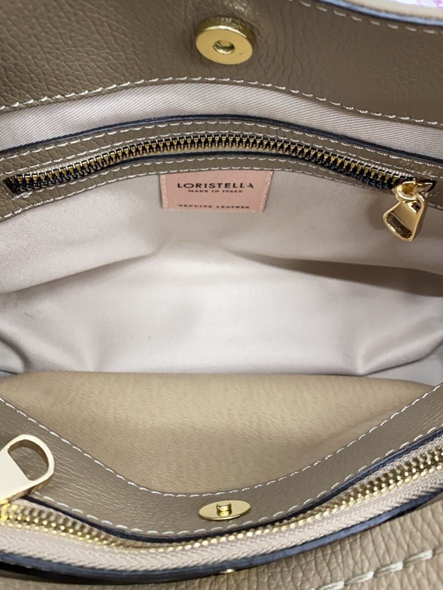 LORISTELLA2-Way Shoulder Bag Leather BEG 2527 6