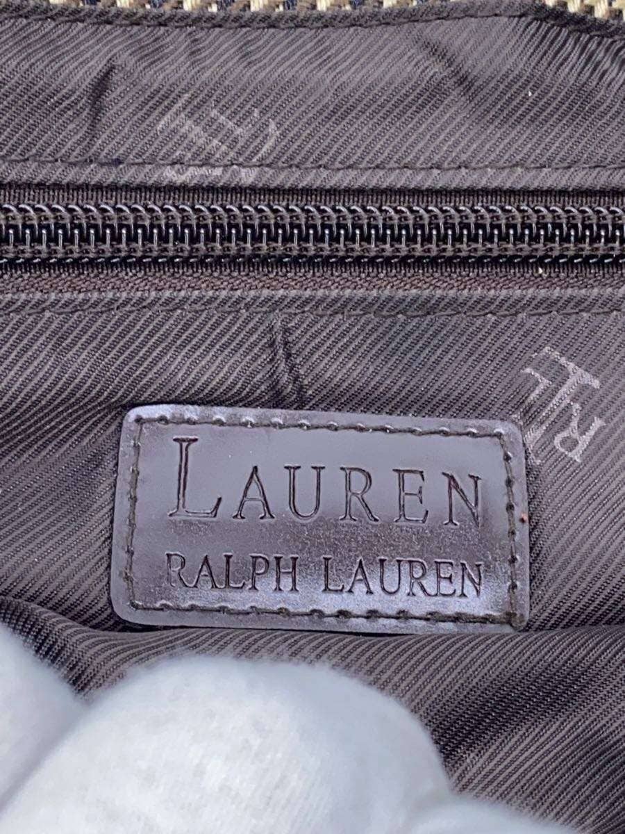 LAUREN RALPH LAUREN Shoulder Bag Canvas Multicolor Houndstooth 5