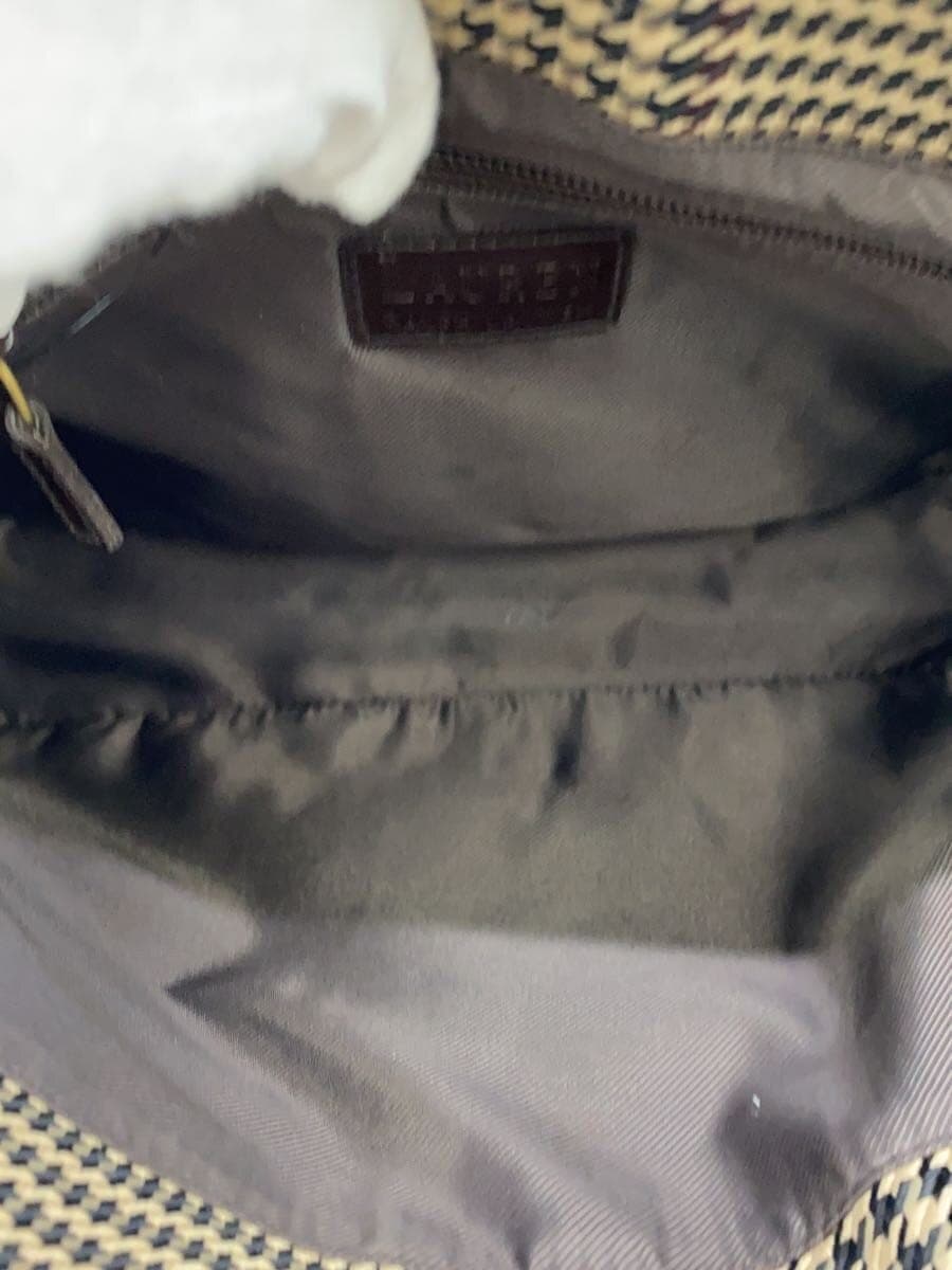 LAUREN RALPH LAUREN Shoulder Bag Canvas Multicolor Houndstooth 6