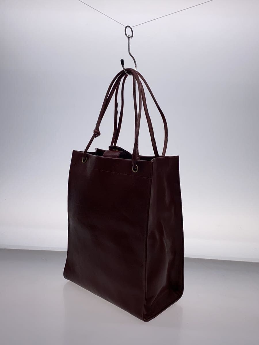 Hallelujah Tote Bag Leather BRW Solid Color 2