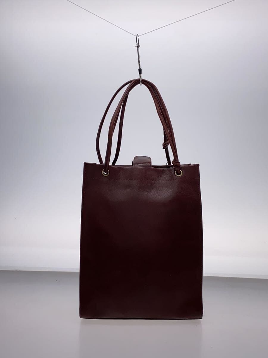 Hallelujah Tote Bag Leather BRW Solid Color 3