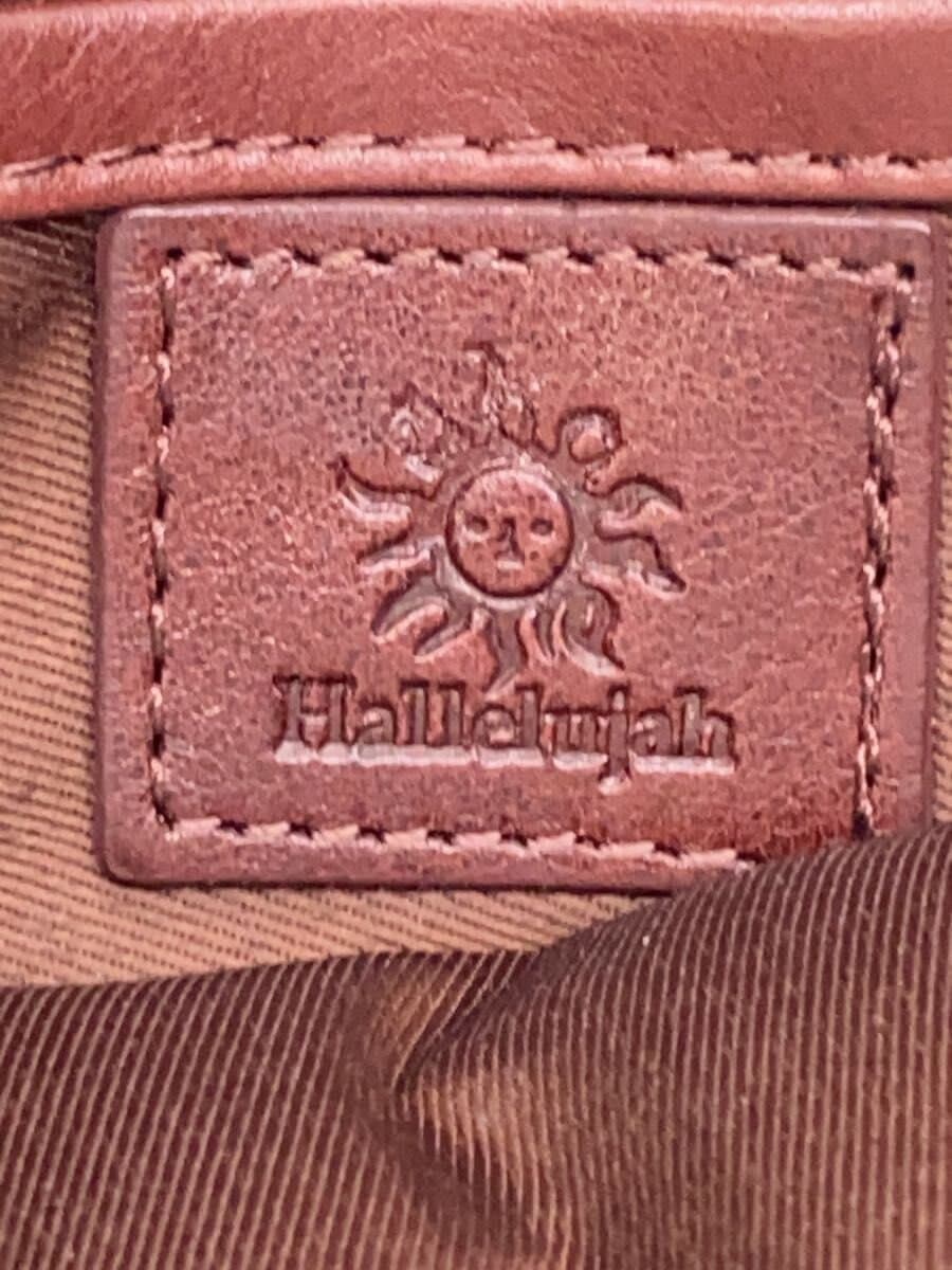 Hallelujah Tote Bag Leather BRW Solid Color 5
