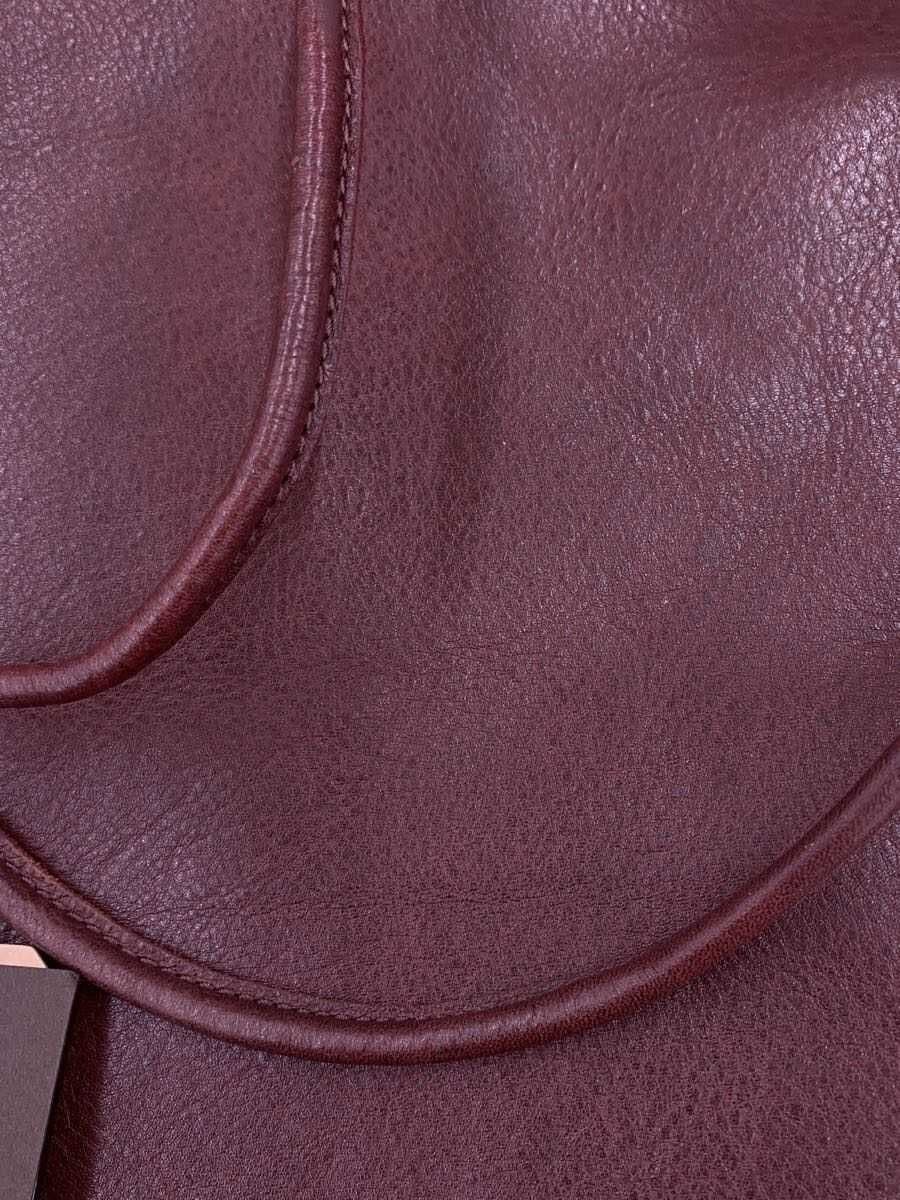 Hallelujah Tote Bag Leather BRW Solid Color 7