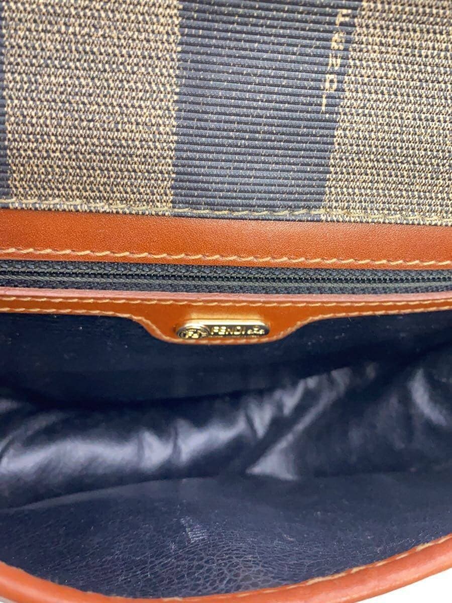 FENDI Pecan Pattern Shoulder Bag Leather KHK 6
