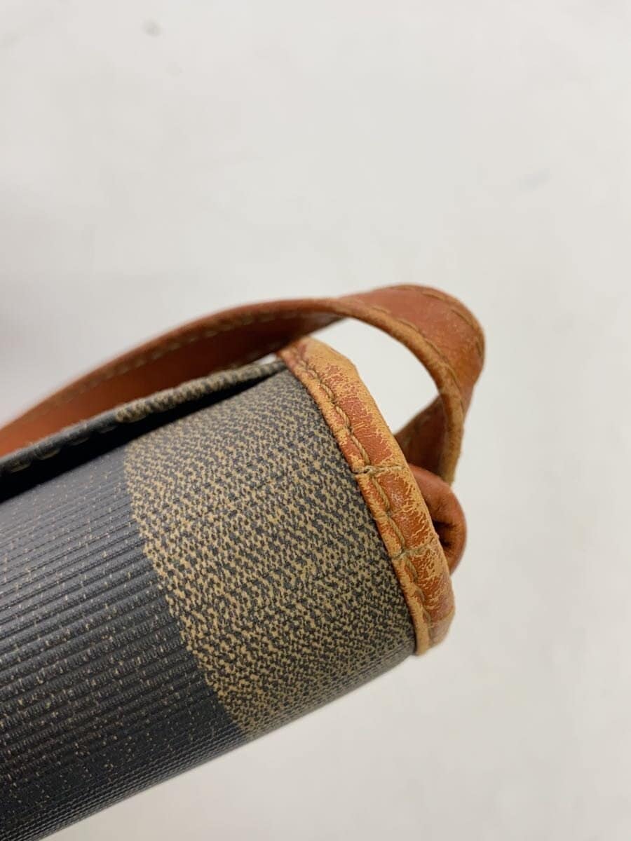 FENDI Pecan Pattern Shoulder Bag Leather KHK 7