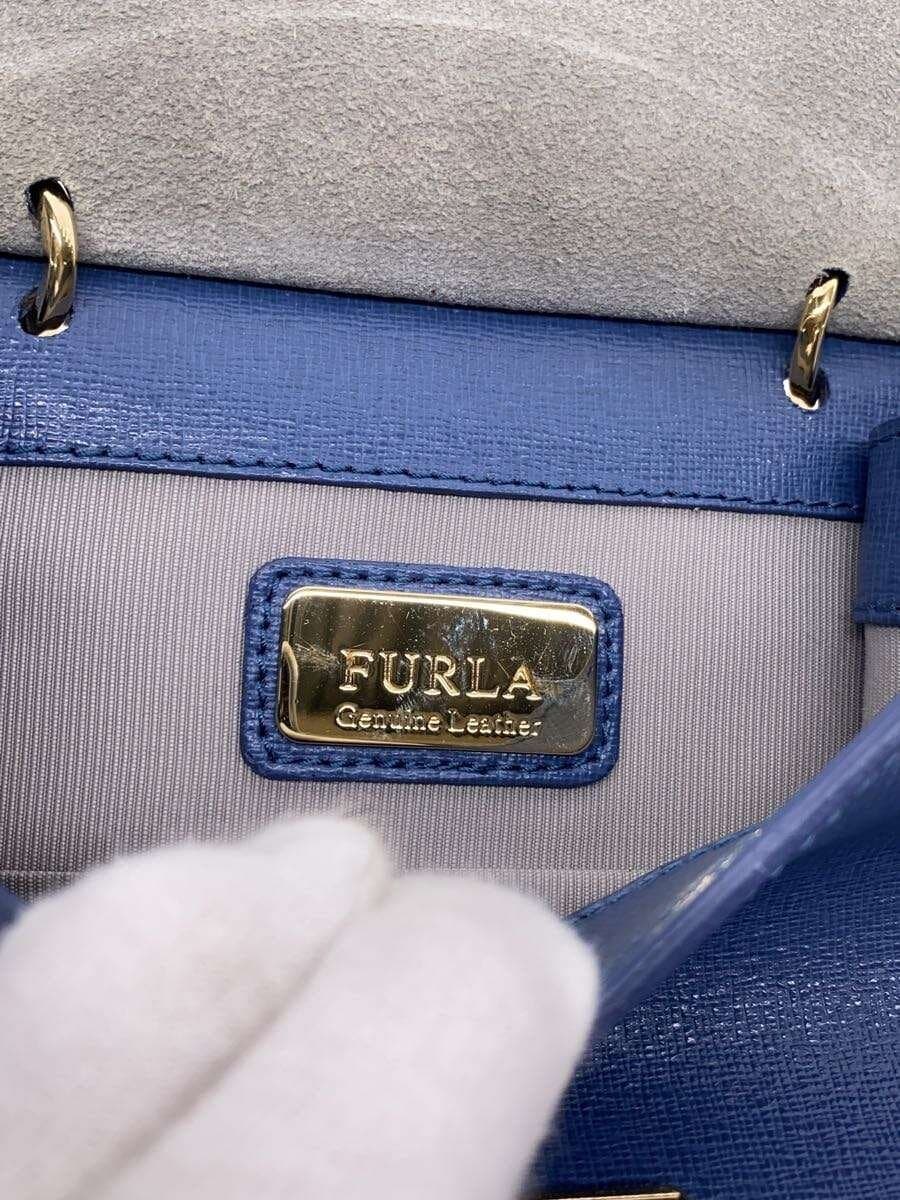 FURLA Shoulder Bag PVC Blue 5