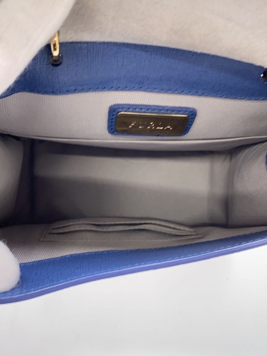 FURLA Shoulder Bag PVC Blue 6