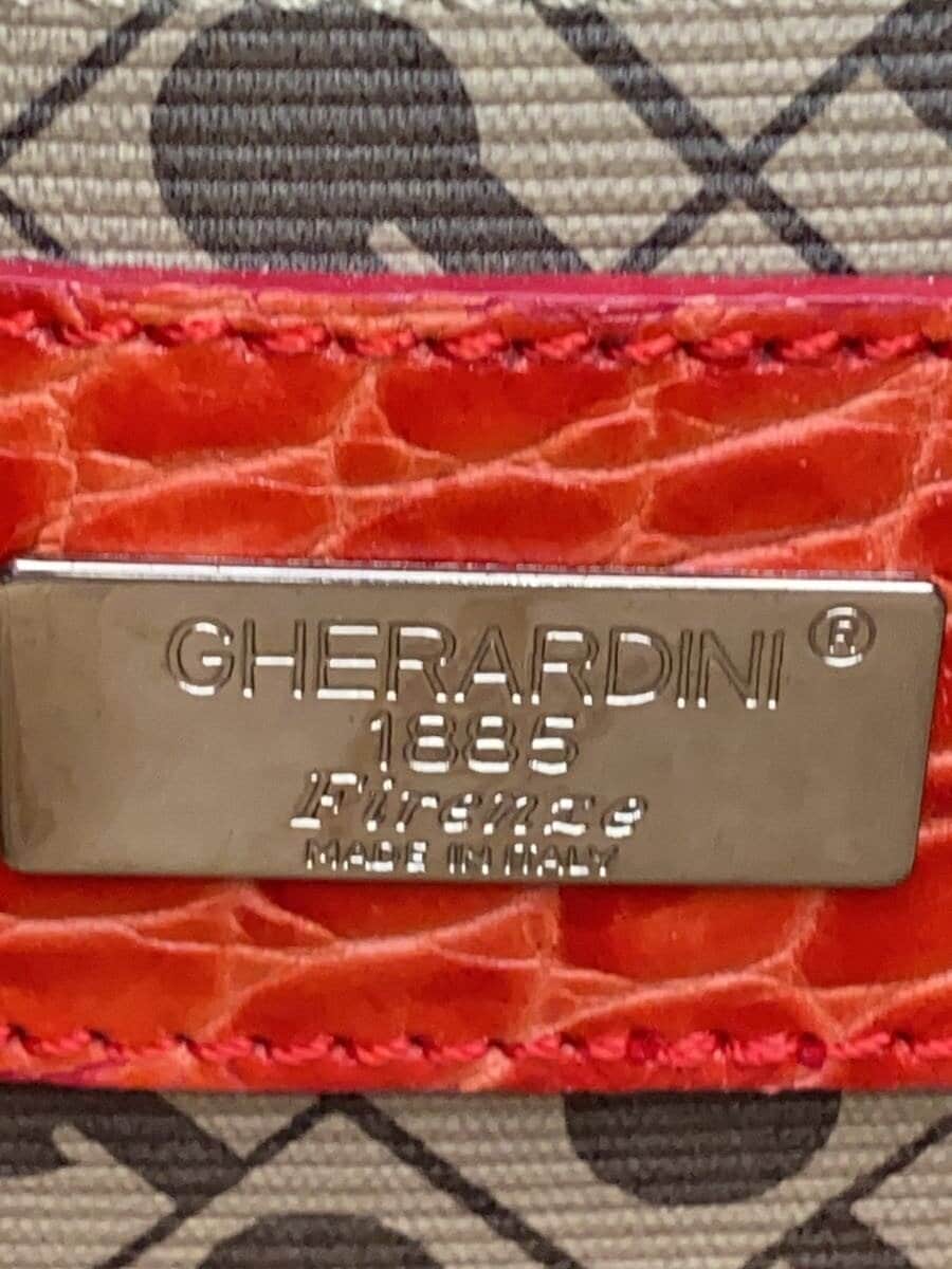 GHERARDINI Shoulder Bag BRW All Over Pattern 5