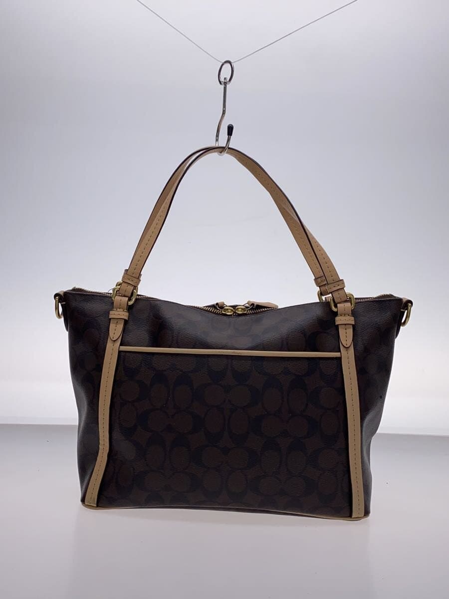COACH Tote Bag_Signature Canvas BRW F28366 3