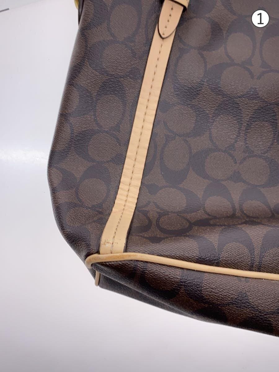 COACH Tote Bag_Signature Canvas BRW F28366 8