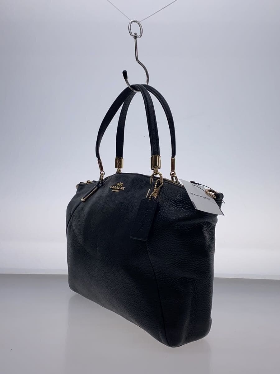 COACH Tote Bag_All Leather Leather BLK F34493 2