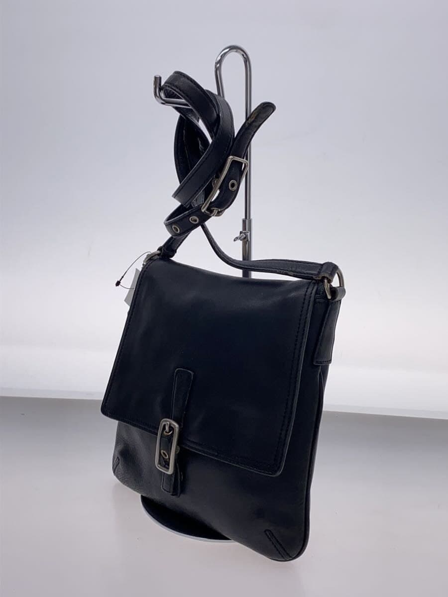 COACH Shoulder Bag Leather Black 9592 2