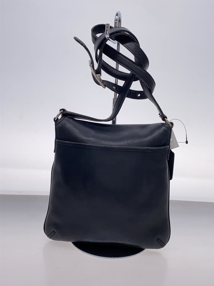 COACH Shoulder Bag Leather Black 9592 3