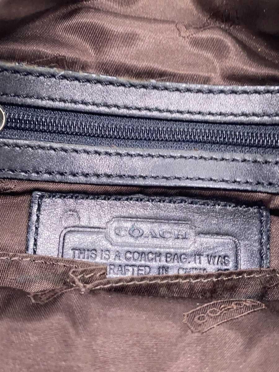 COACH Shoulder Bag Leather Black 9592 5