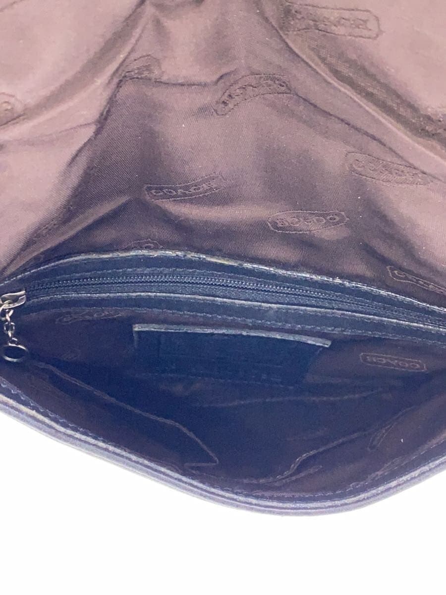 COACH Shoulder Bag Leather Black 9592 6