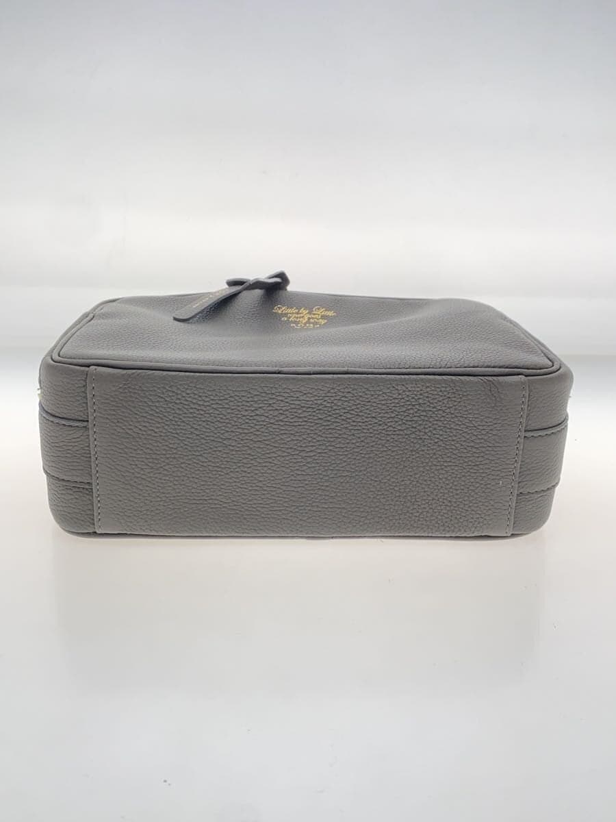 A.D.M.J. Square Shoulder Bag Leather GRY 4