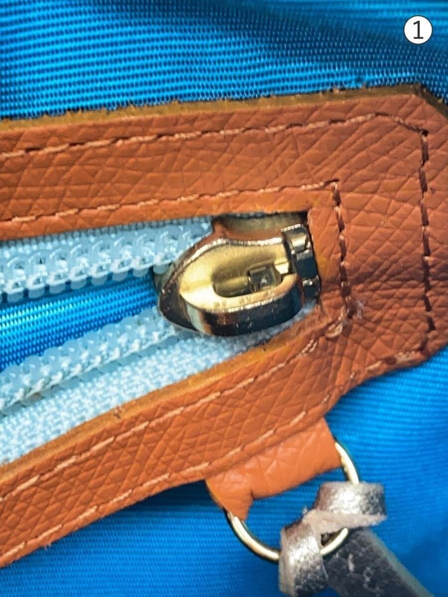 A.D.M.J. Square Shoulder Bag Leather GRY 7