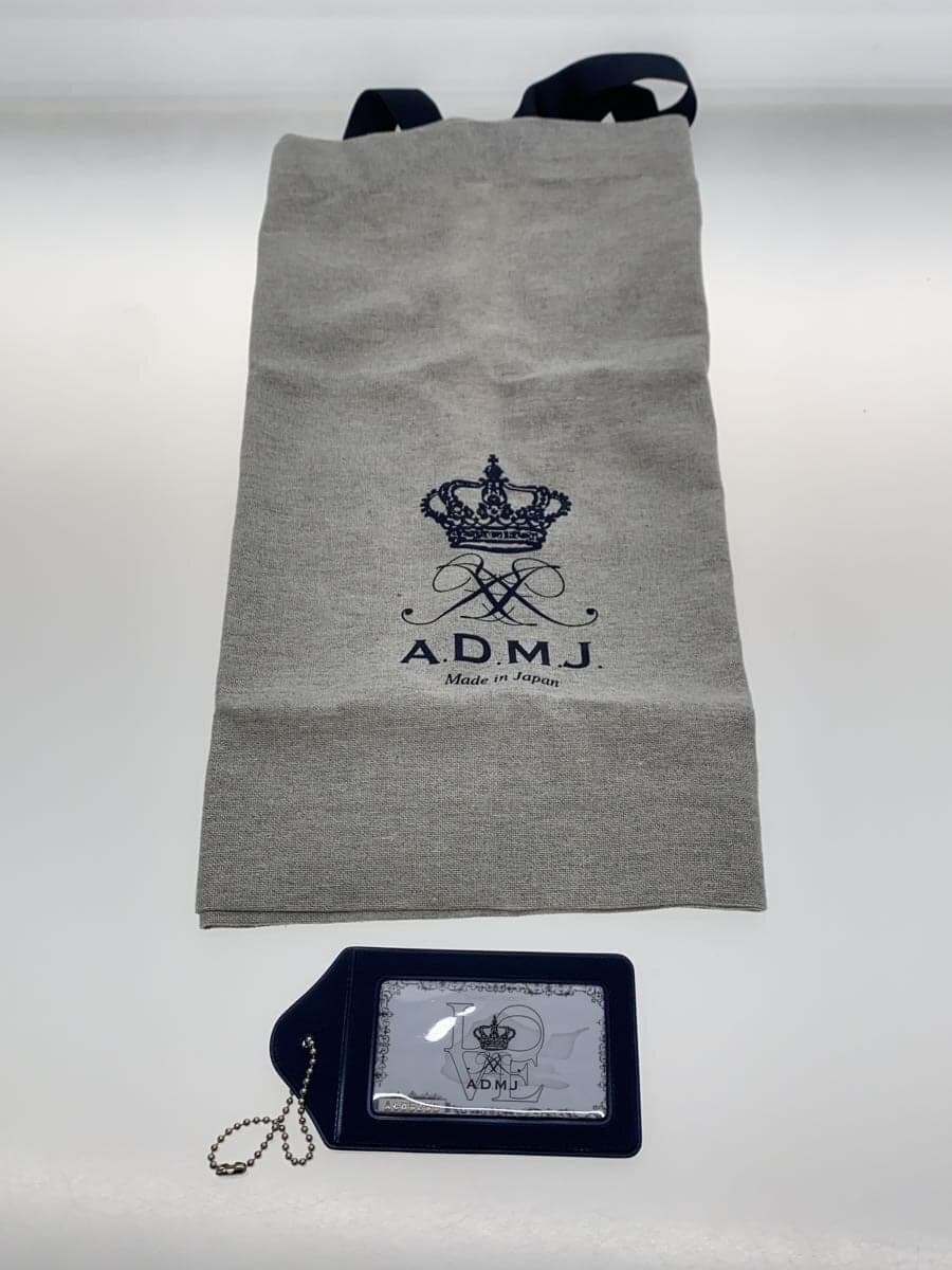 A.D.M.J. Cube Mini Handbag Leather GRY Solid 7