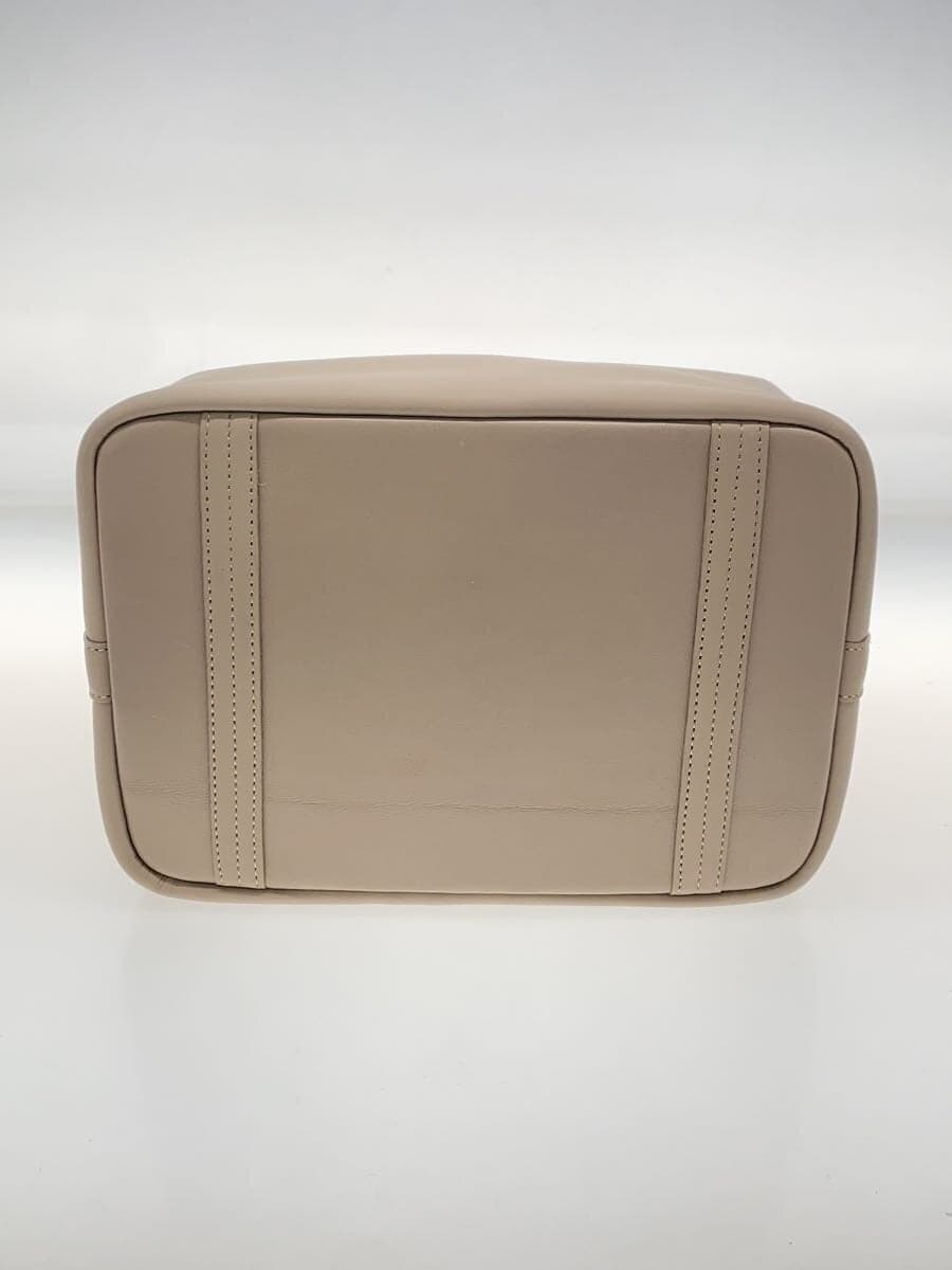 A.D.M.J. Magic Light Tricot Double Handbag Leather BEG Solid 4