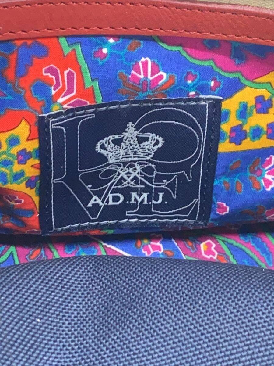 A.D.M.J. Magic Light Tricot Double Handbag Leather NVY Solid 5