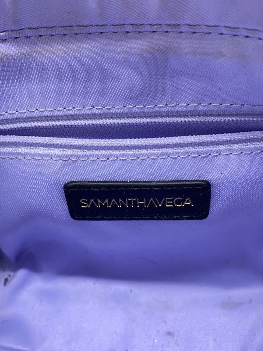 Samantha Vega Side-Lace-Up Ribbon Embellished Handbag Leather Black 5