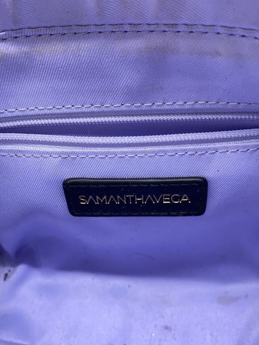 Samantha Vega Side-Lace-Up Ribbon Embellished Handbag Leather Black 5